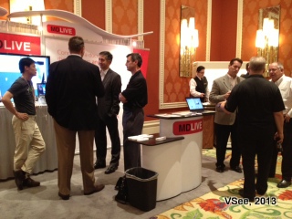 VSee MDLIVE booth crowds
