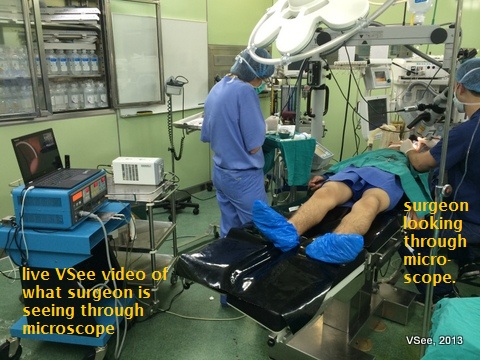 telesurgery training with VSee