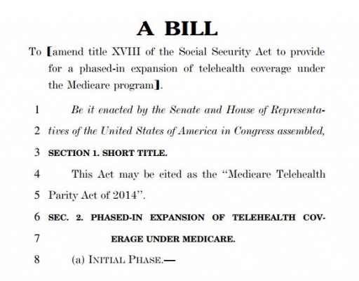 Medicare Telehealth bill 2014