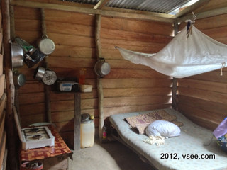 Gabon village hut