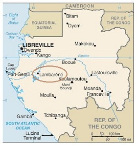 Gabon map