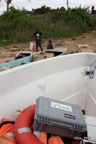 VSee kit in boat