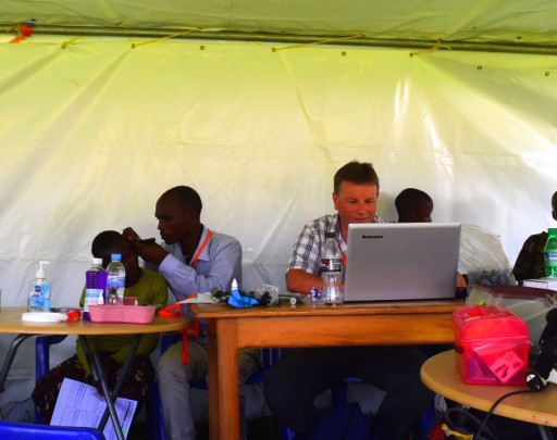 Rwanda telemedicine ear camp